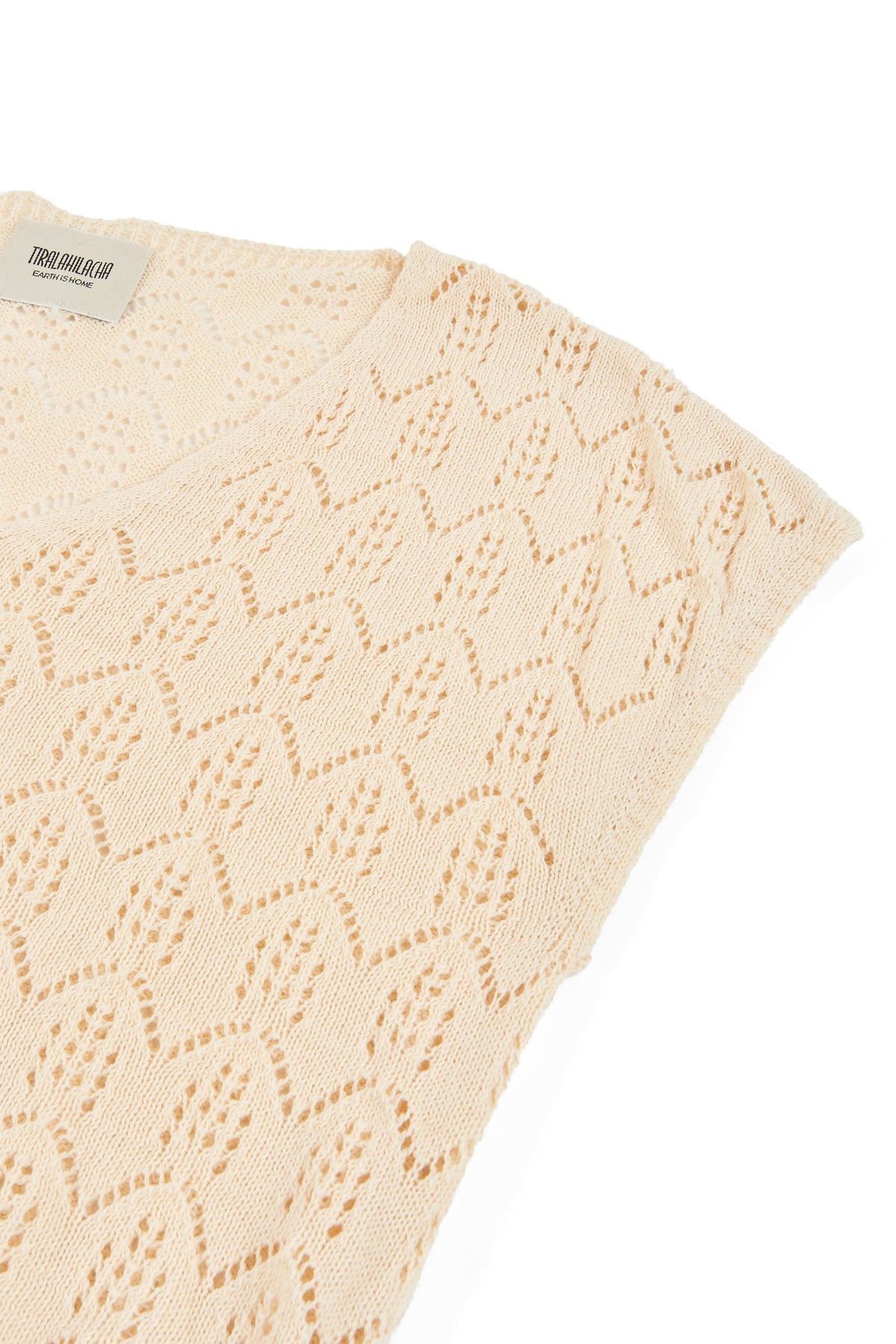 Top calado de tricot crudo