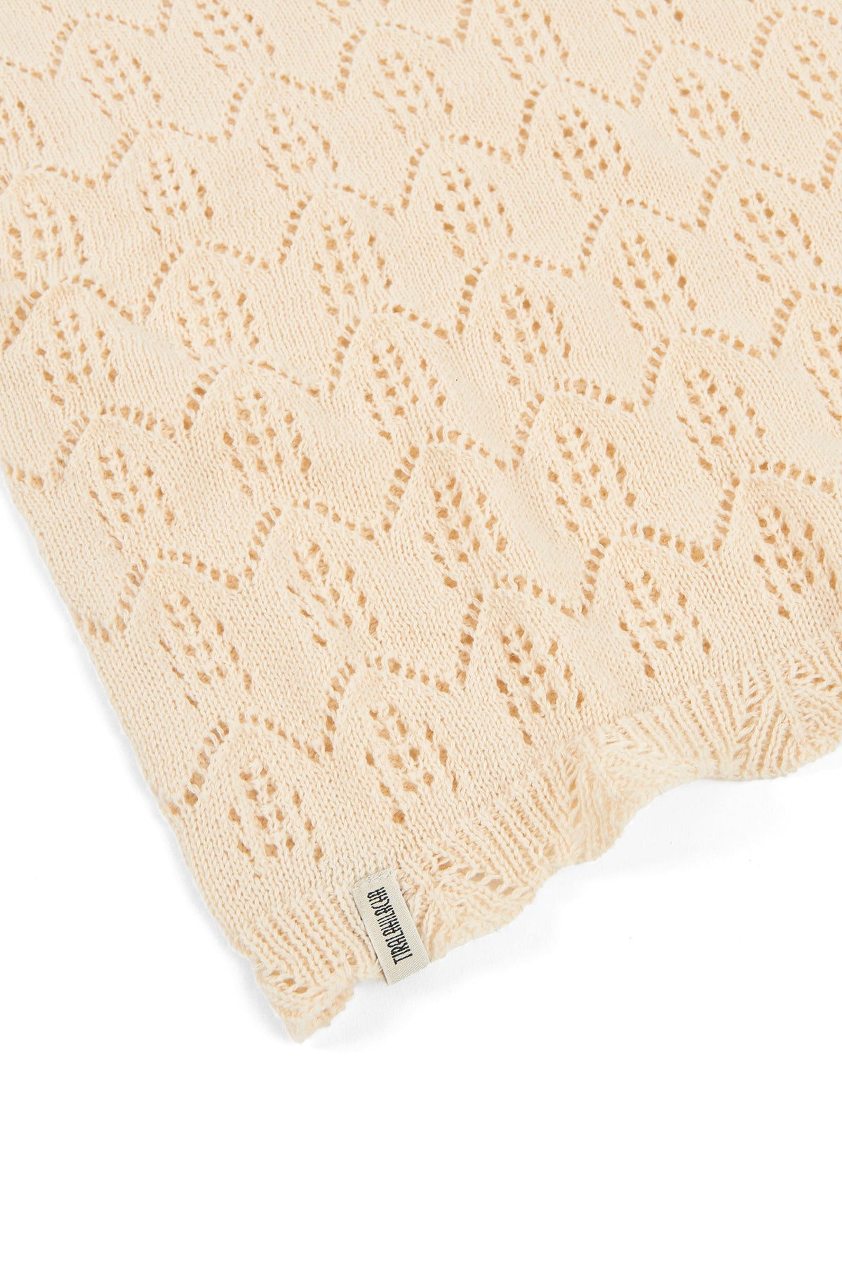 Top calado de tricot crudo