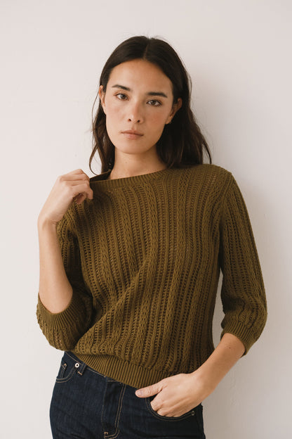 Jersey calado verde