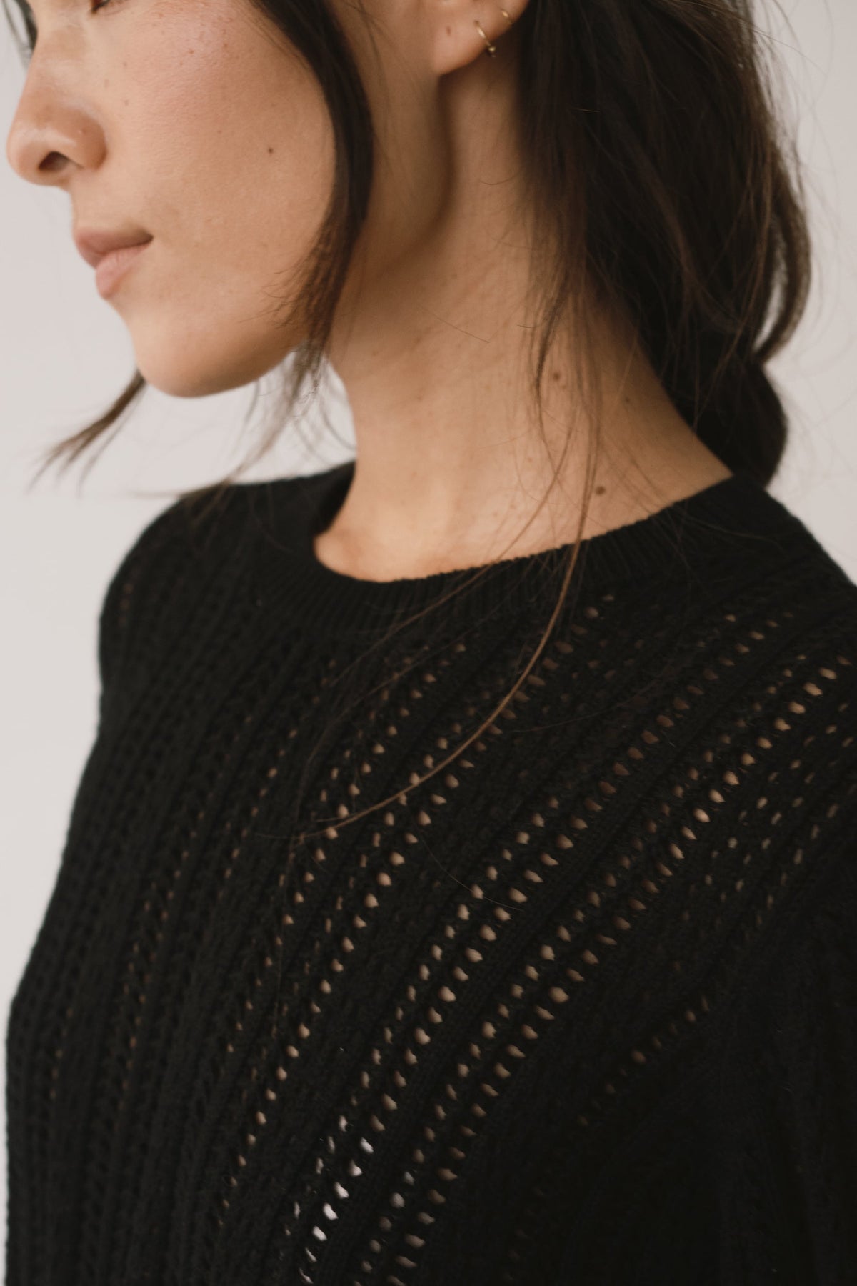 Jersey calado negro