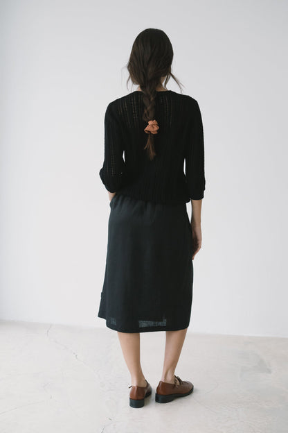 Jersey calado negro