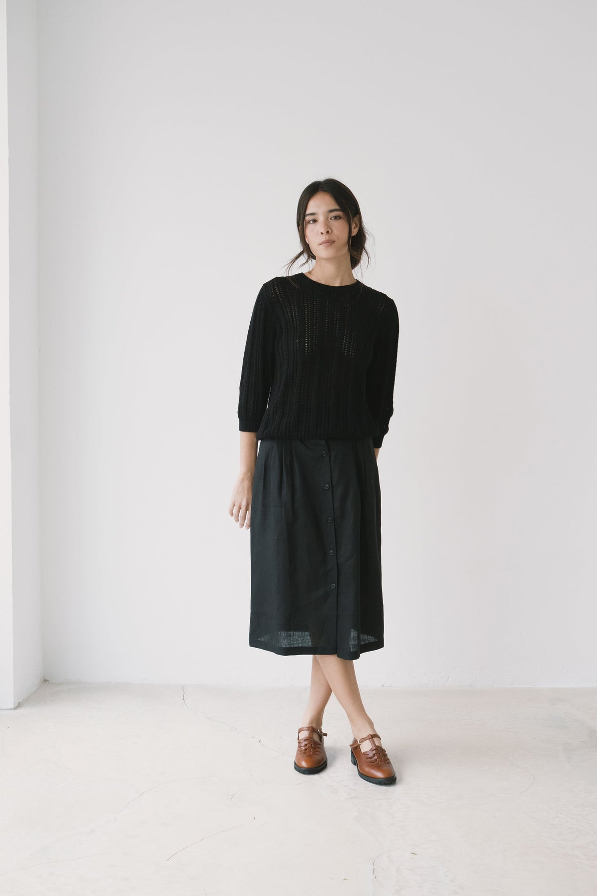 Jersey calado negro