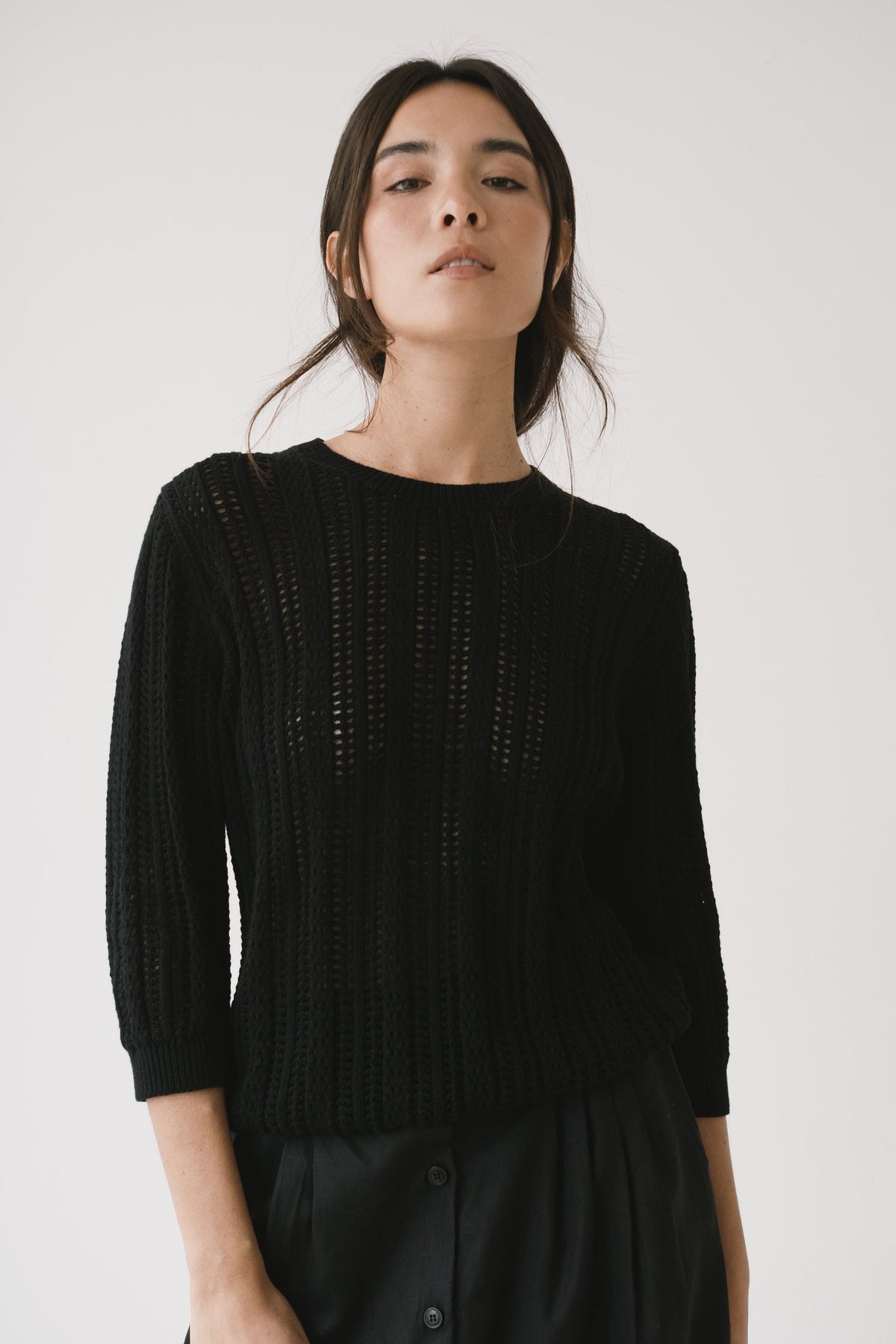 Jersey calado negro