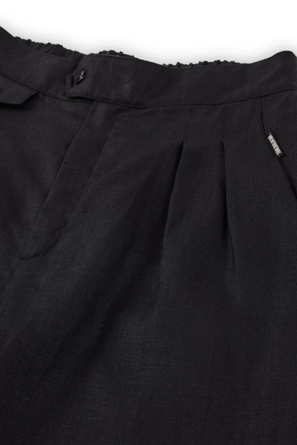 Pantalón pinzas Negro Bijoux de Lino