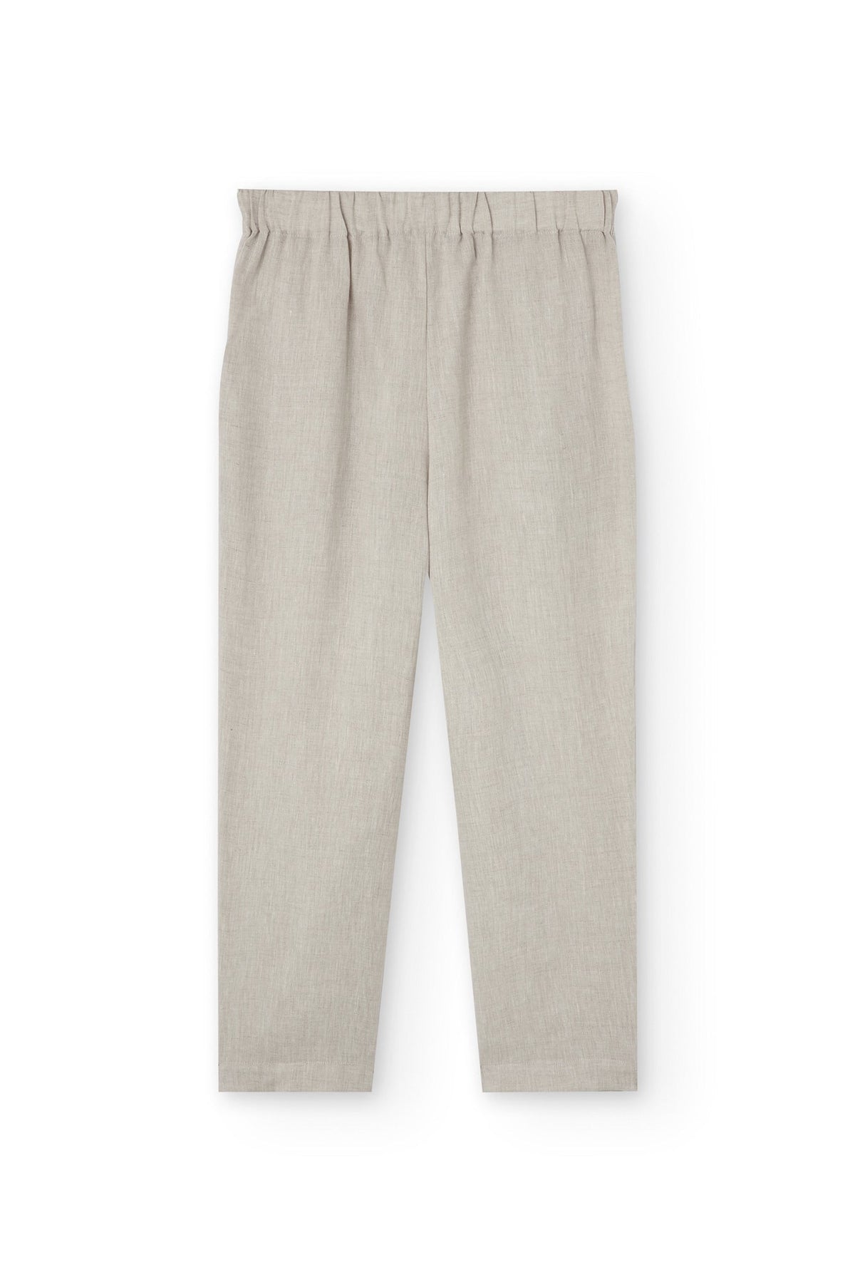 Pantalón pinzas Beige Bijoux de Lino