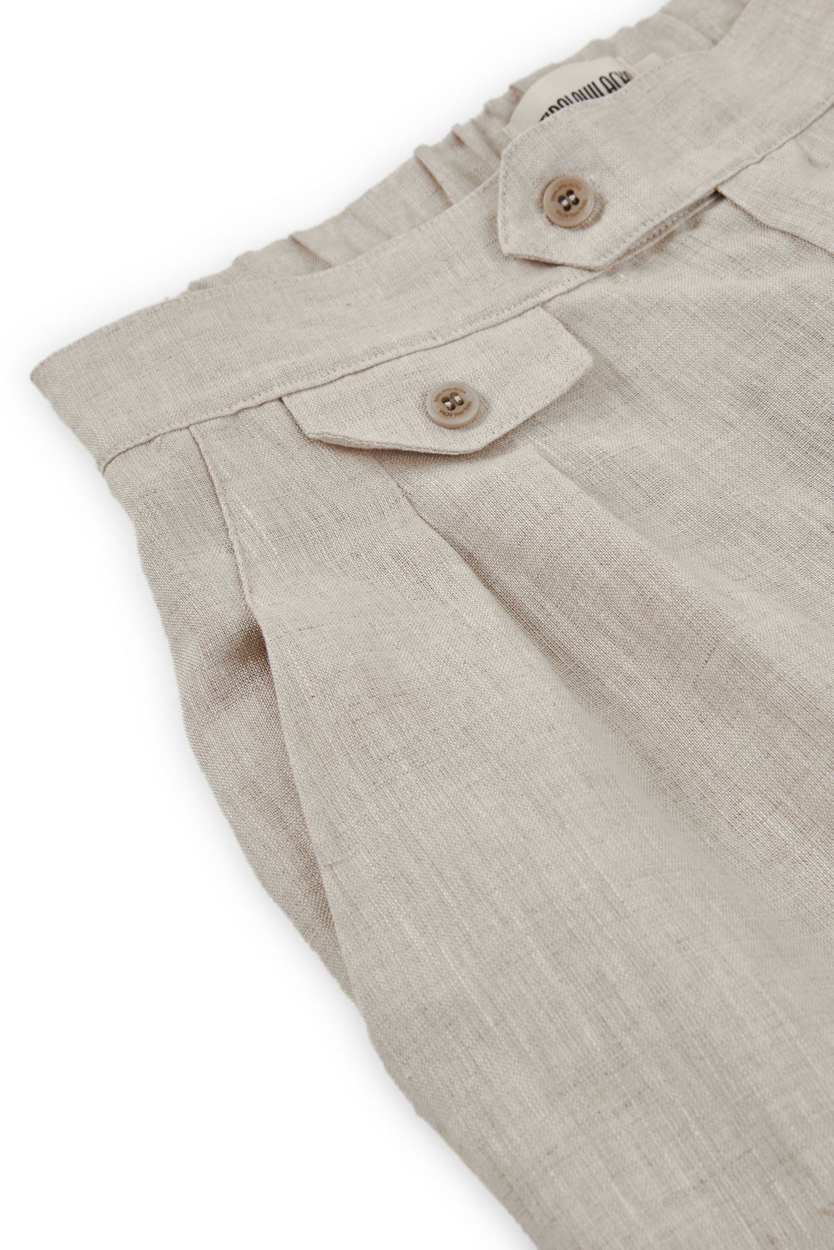 Pantalón pinzas Beige Bijoux de Lino