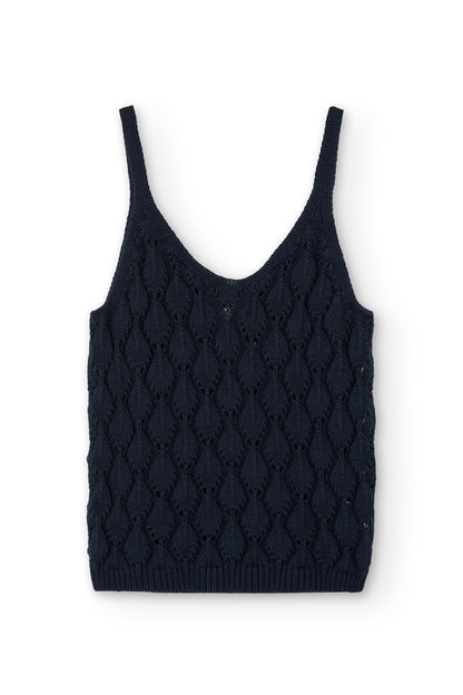 Tank Top Basile calado Azul