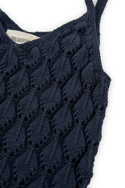 Tank Top Basile calado Azul