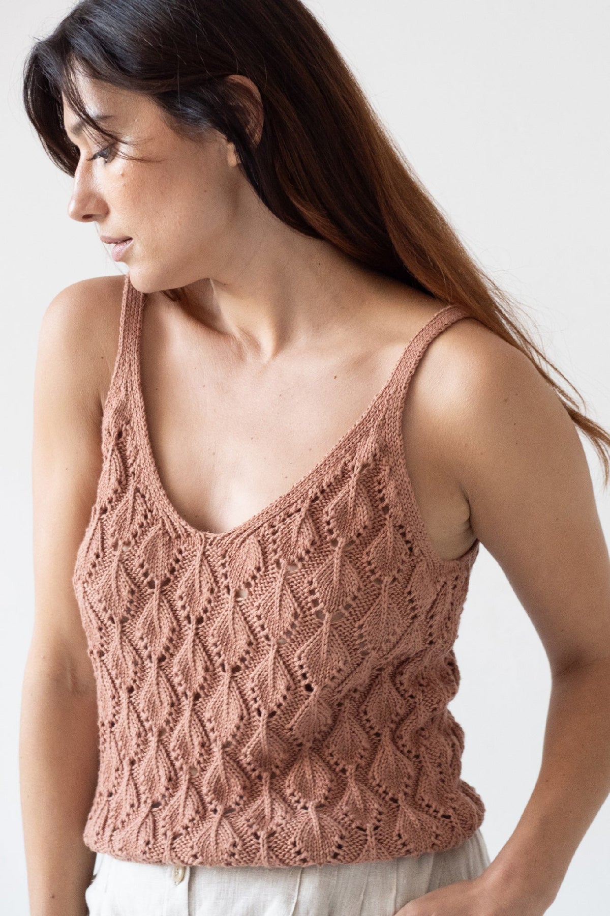 Tank Top Basile calado Rosa
