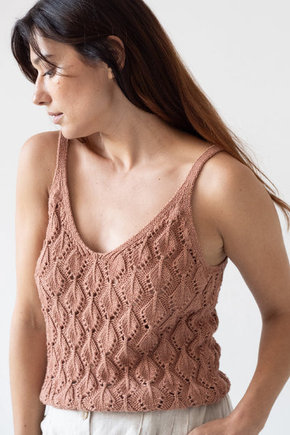 Tank Top Basile calado Rosa