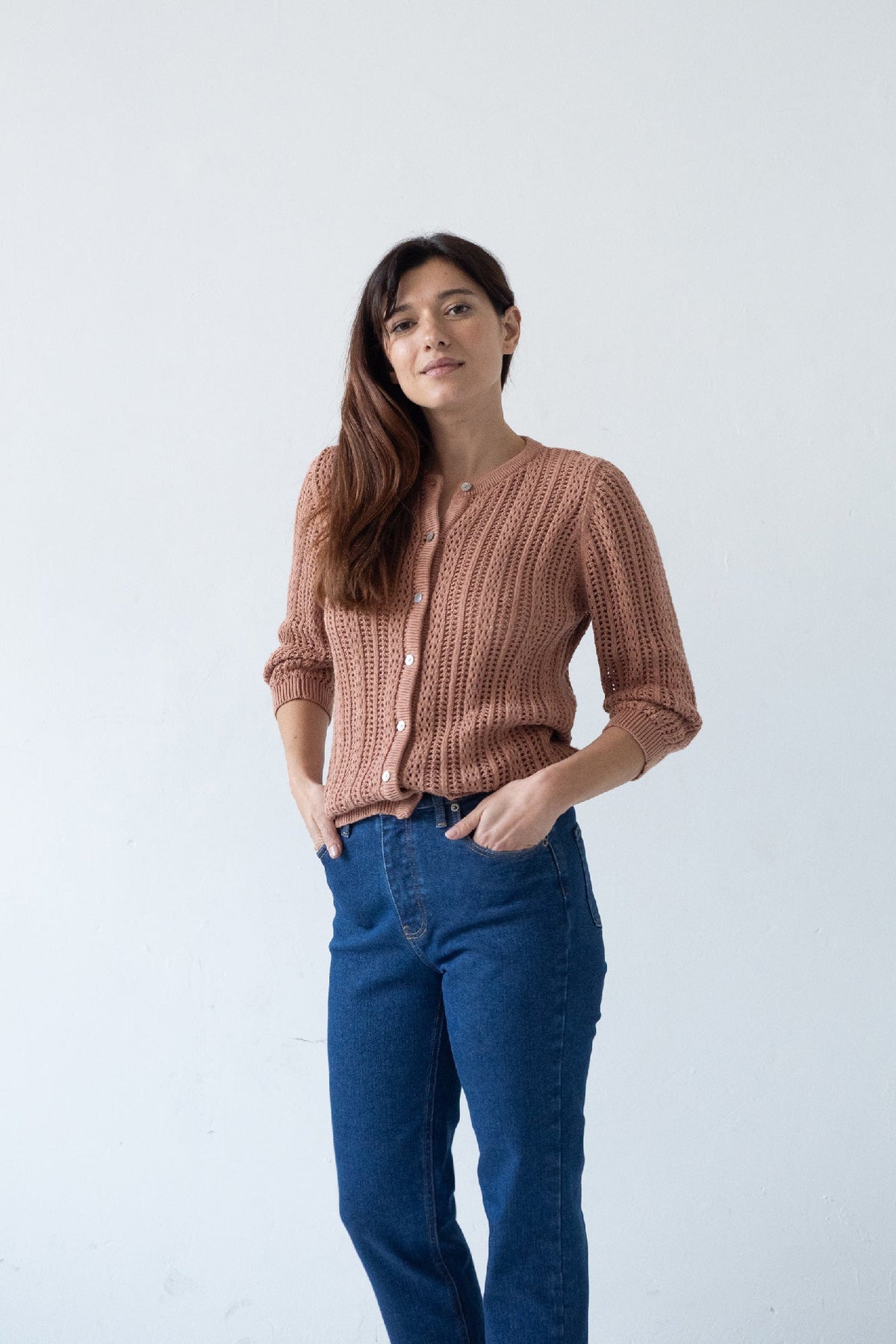 Cardigan Calado Bibi Rosa