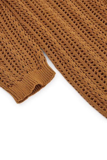 Cardigan Calado Bibi Terracota