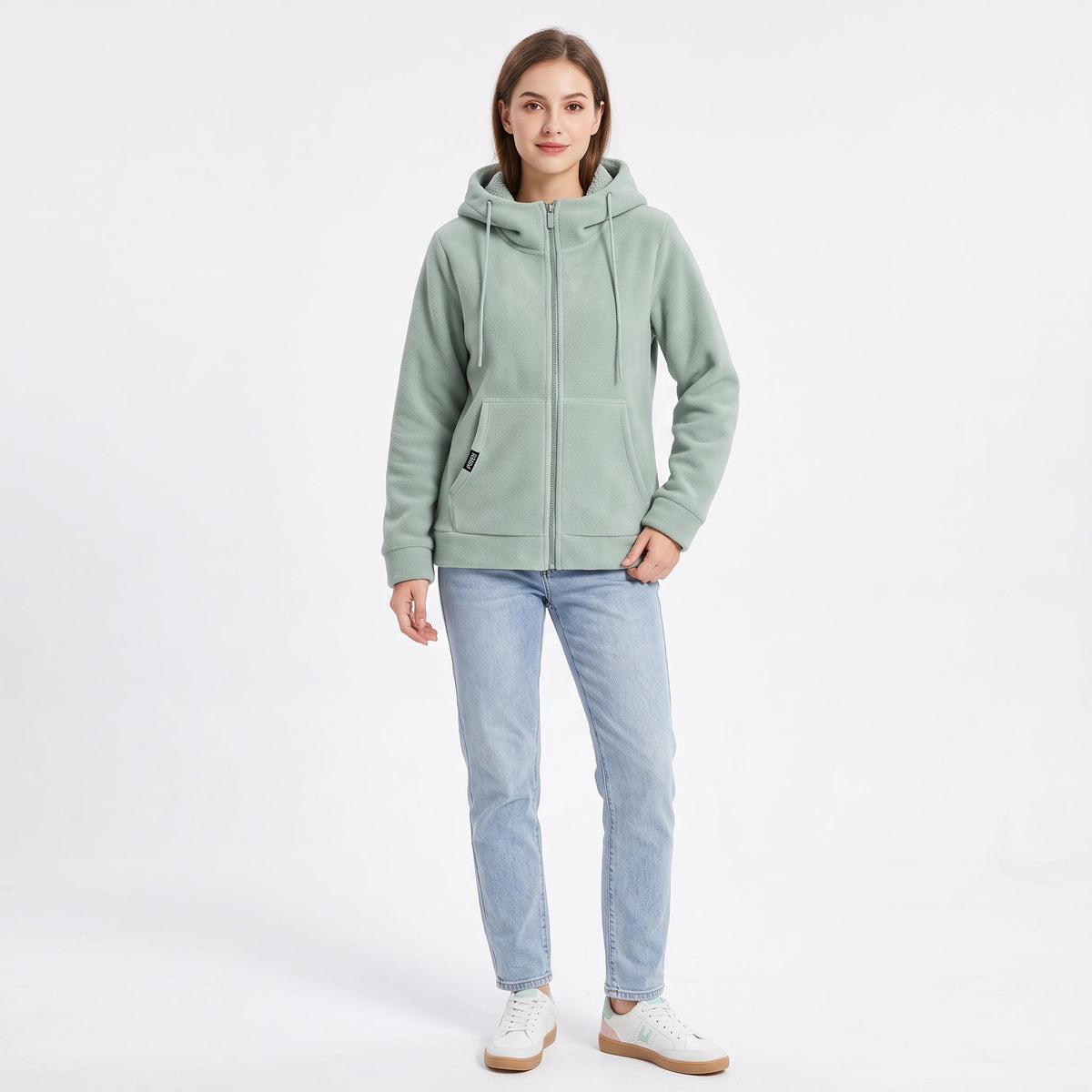 Leonora - Sudadera con capucha y cremallera