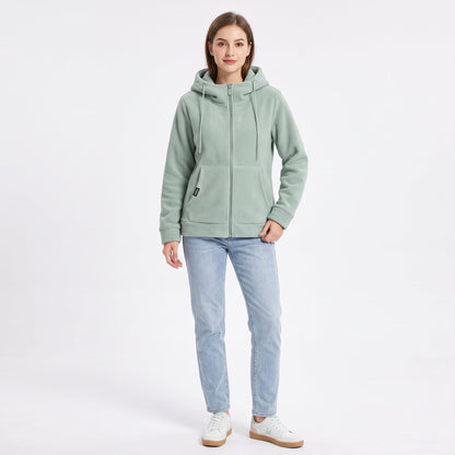 Leonora - Sudadera con capucha y cremallera