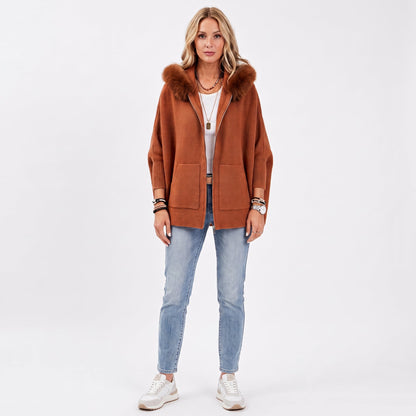 Serena - Chaqueta de punto con capucha