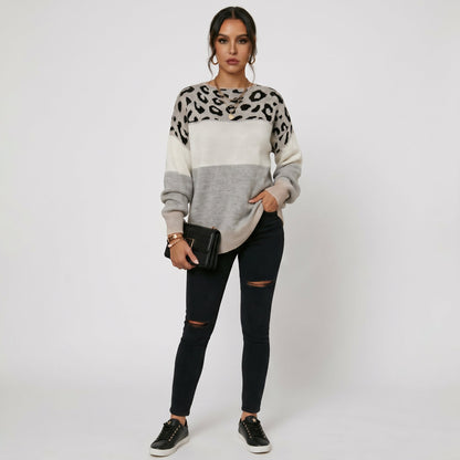Teresa - Jersey elegante de leopardo