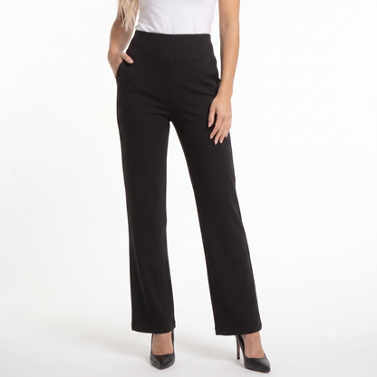 Beatriz - Pantalón fluido de vestir con cintura elástica y silueta estilizada