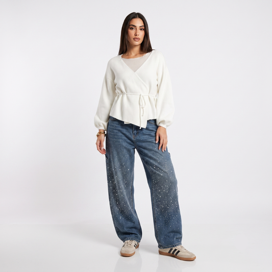 Leticia - Shine Premium Balloon Carpenter Jeans