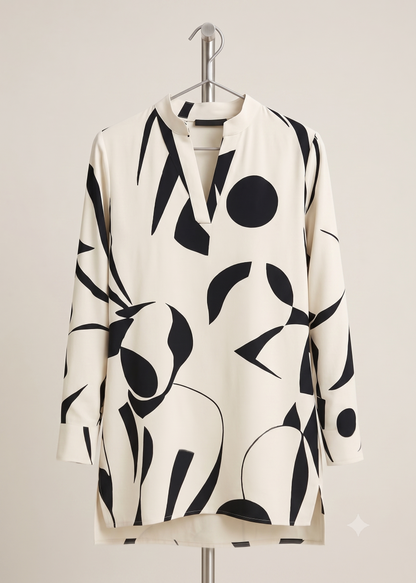 Alejandra - Blusa Abstracta Milán