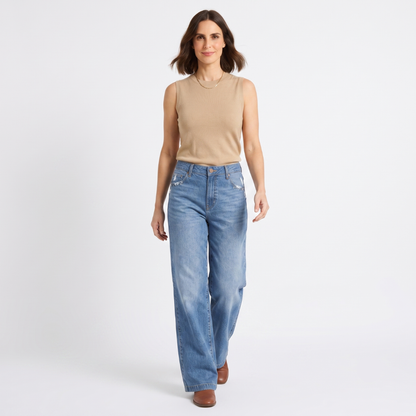 Paula – High-waisted, wide-leg jeans