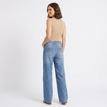 Paula – High-waisted, wide-leg jeans