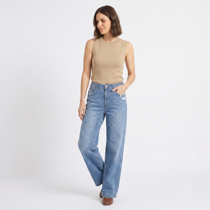 Paula – High-waisted, wide-leg jeans
