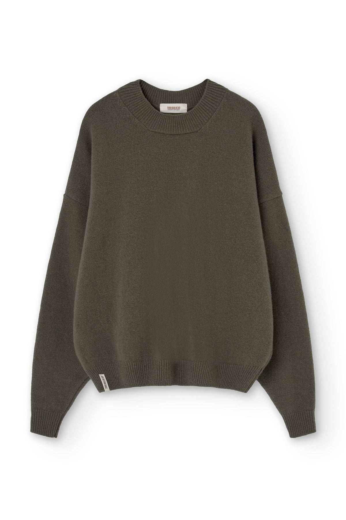 Jersey Gaudia manga murciélago verde lana merino