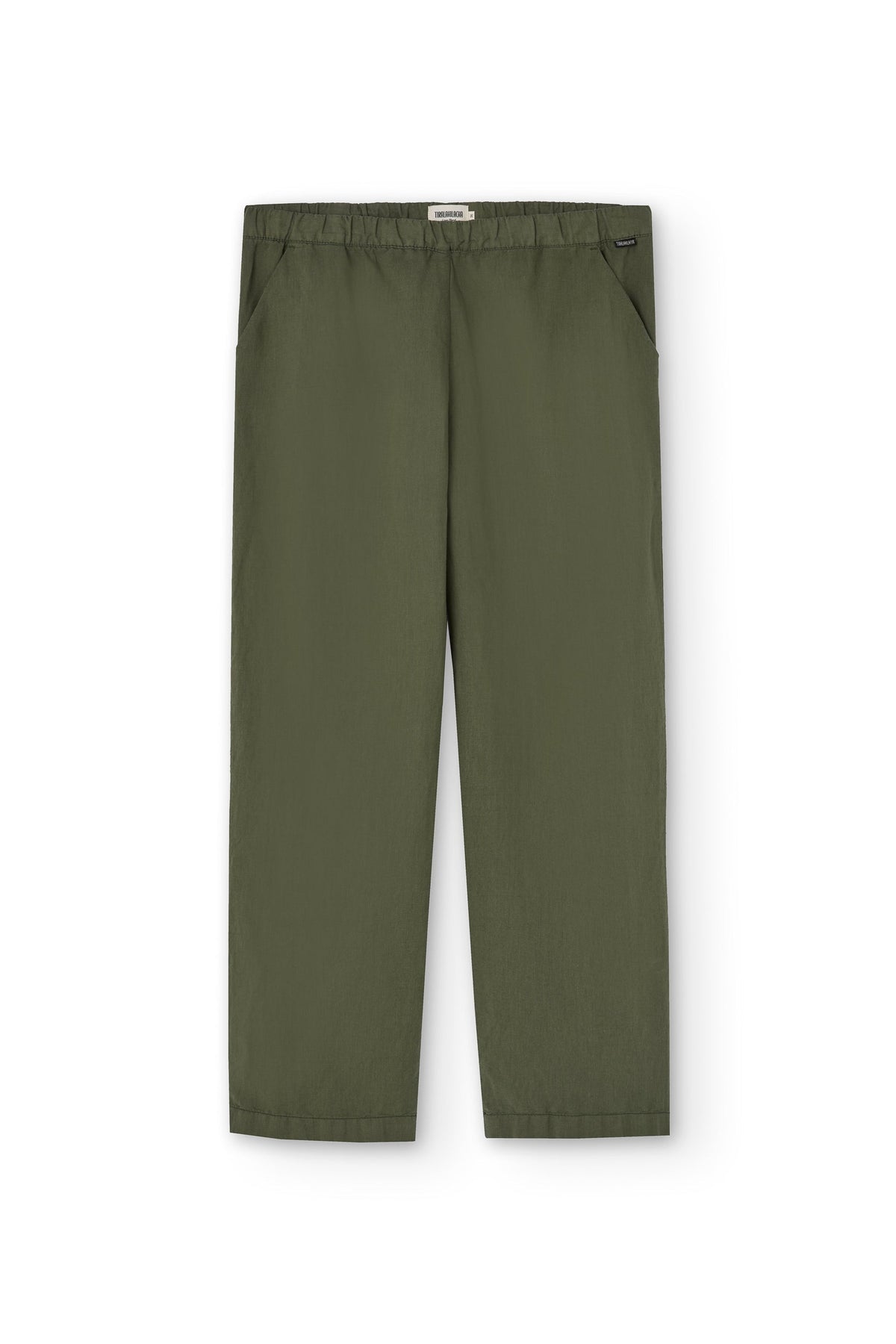 Pantalón Henna Oversized Lino Verde