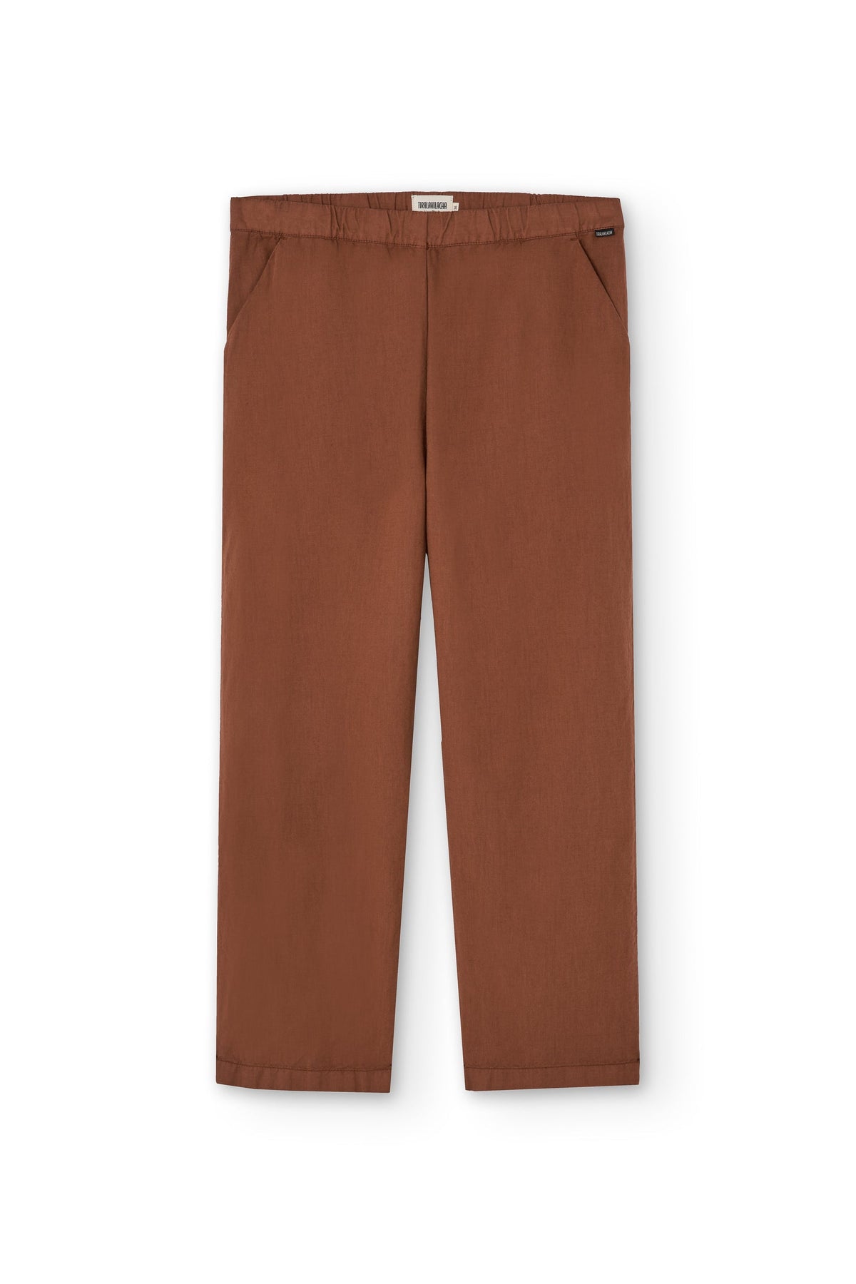 Pantalón Henna Oversized Lino Teja