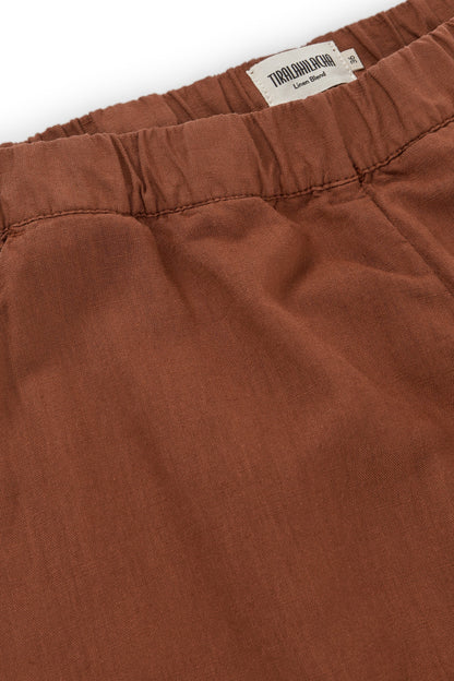Pantalón Henna Oversized Lino Teja