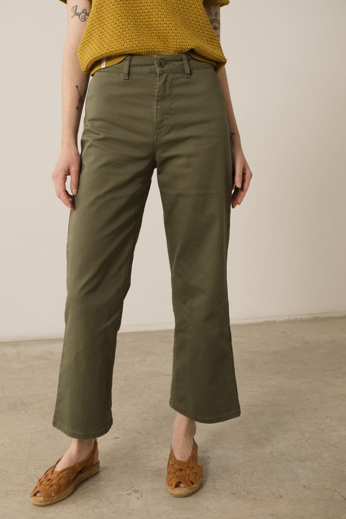 Pantalón Sailor Hani Verde Algodón Reciclado