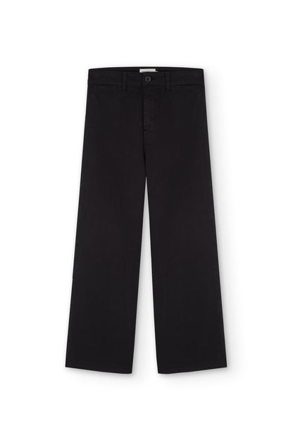Pantalón Sailor Hani Negro Algodón Reciclado