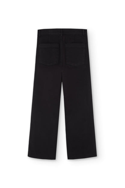 Pantalón Sailor Hani Negro Algodón Reciclado