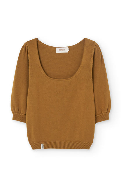 Top Punto Haya Lyocell Tencel Mostaza