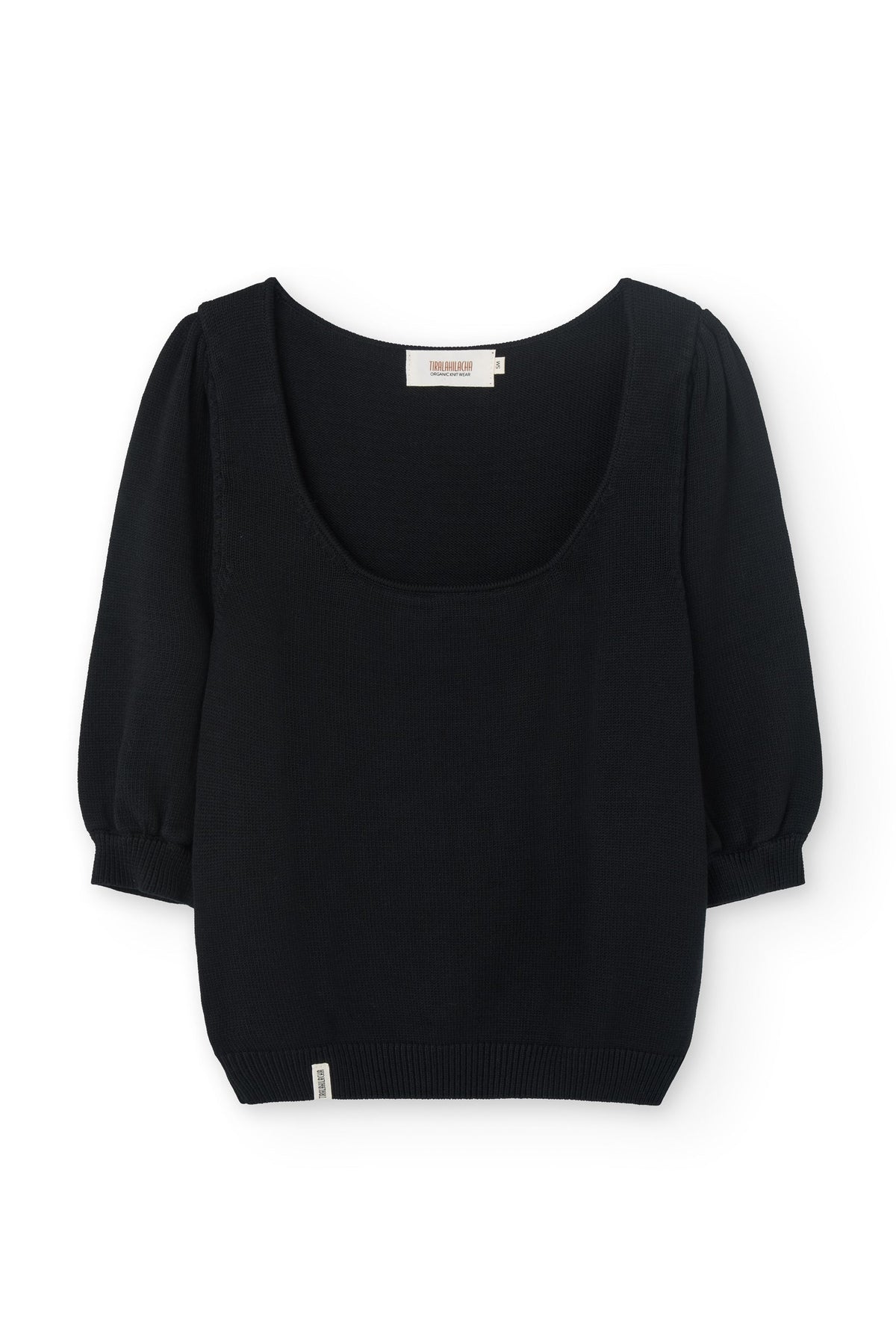 Top Punto Haya Lyocell Tencel Negro