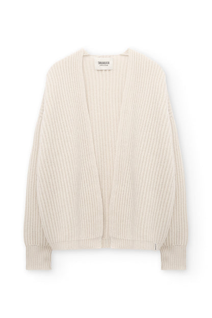 Cárdigan de cachemir beige