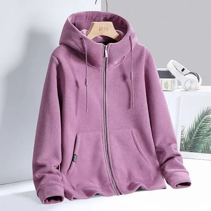 Leonora - Sudadera con capucha y cremallera