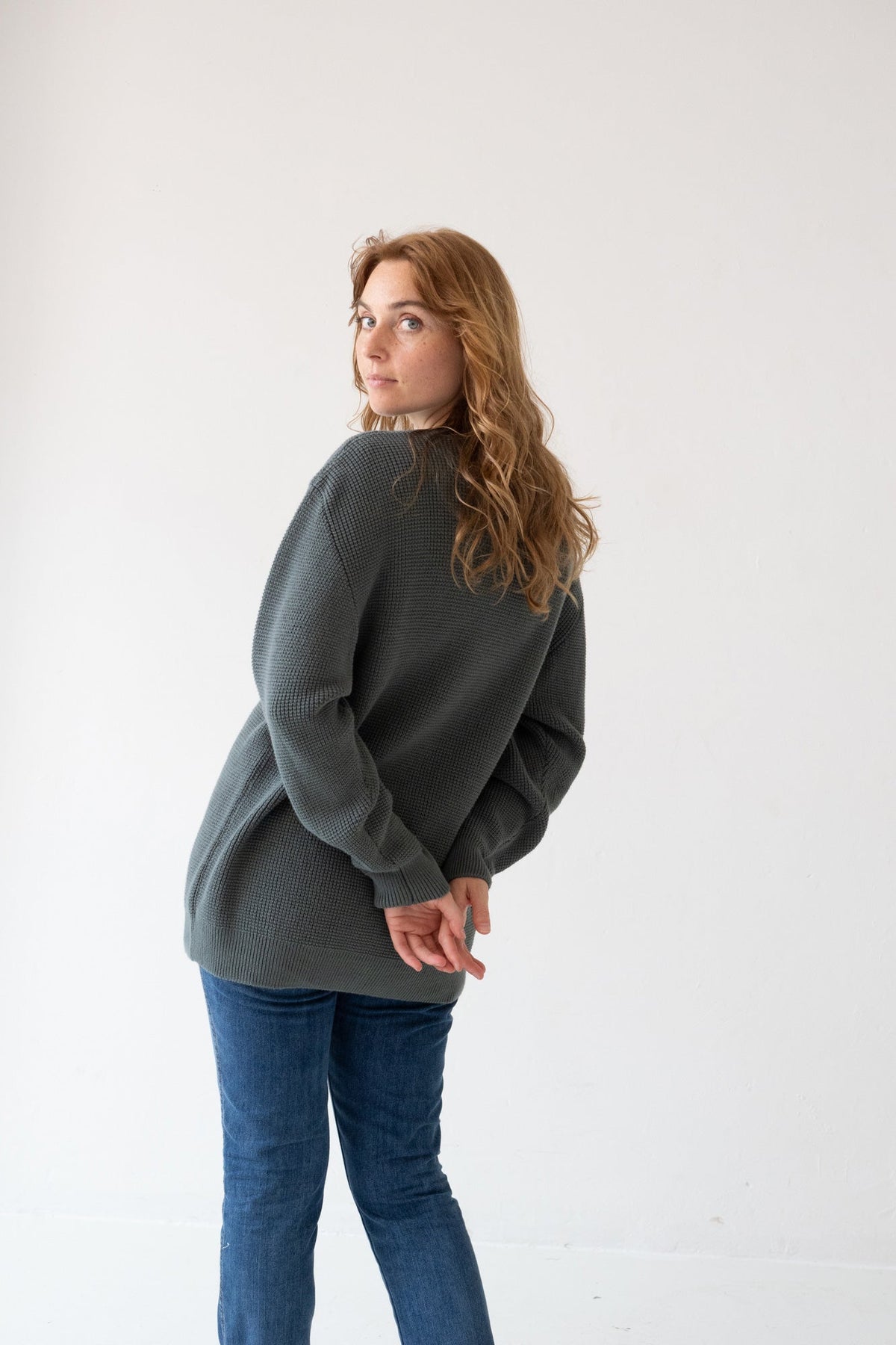 Jersey unisex Tam azul hortensia en algodón orgánico