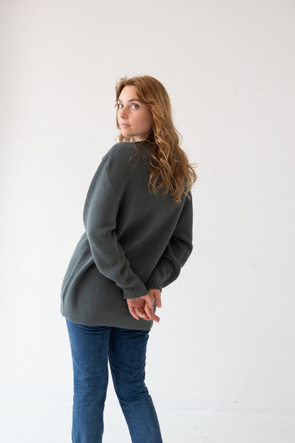 Jersey unisex Tam azul hortensia en algodón orgánico