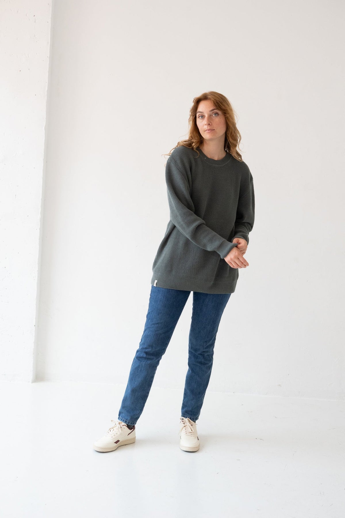Jersey unisex Tam azul hortensia en algodón orgánico