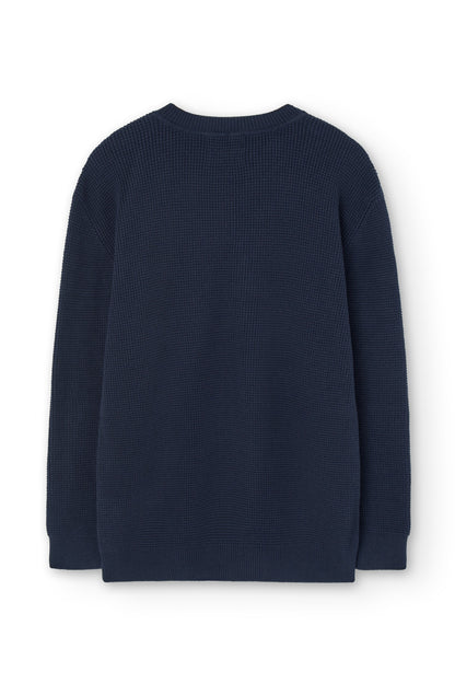 Jersey unisex Tam azul marino en algodón orgánico