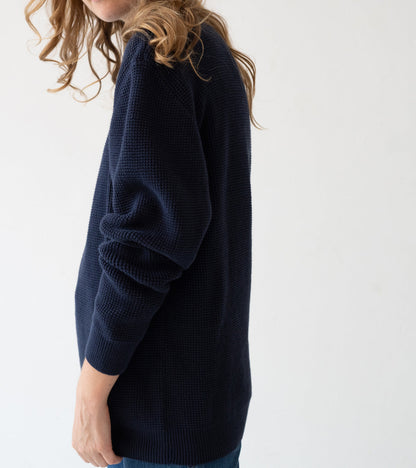 Jersey unisex Tam azul marino en algodón orgánico