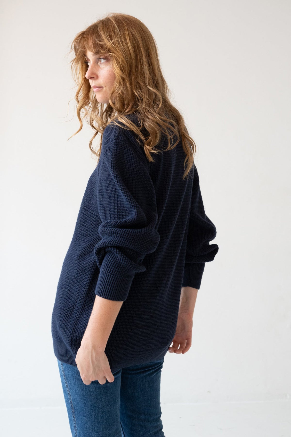 Jersey unisex Tam azul marino en algodón orgánico
