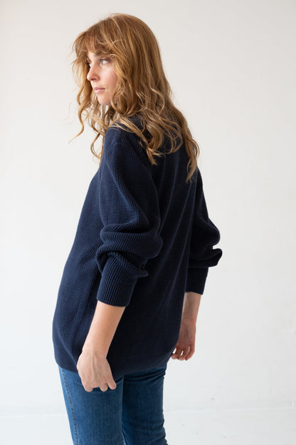 Jersey unisex Tam azul marino en algodón orgánico