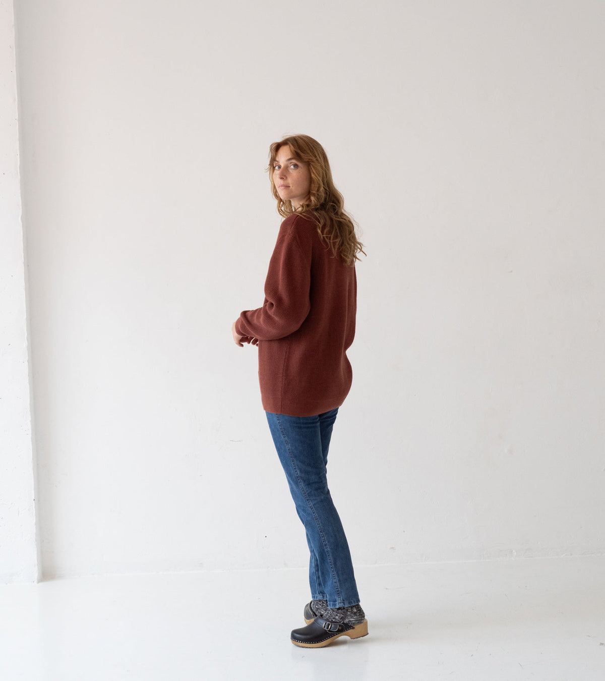 Jersey unisex Tam granate Grosella en algodón orgánico