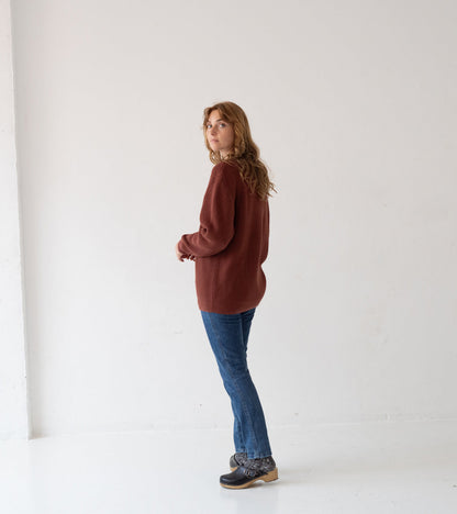Jersey unisex Tam granate Grosella en algodón orgánico