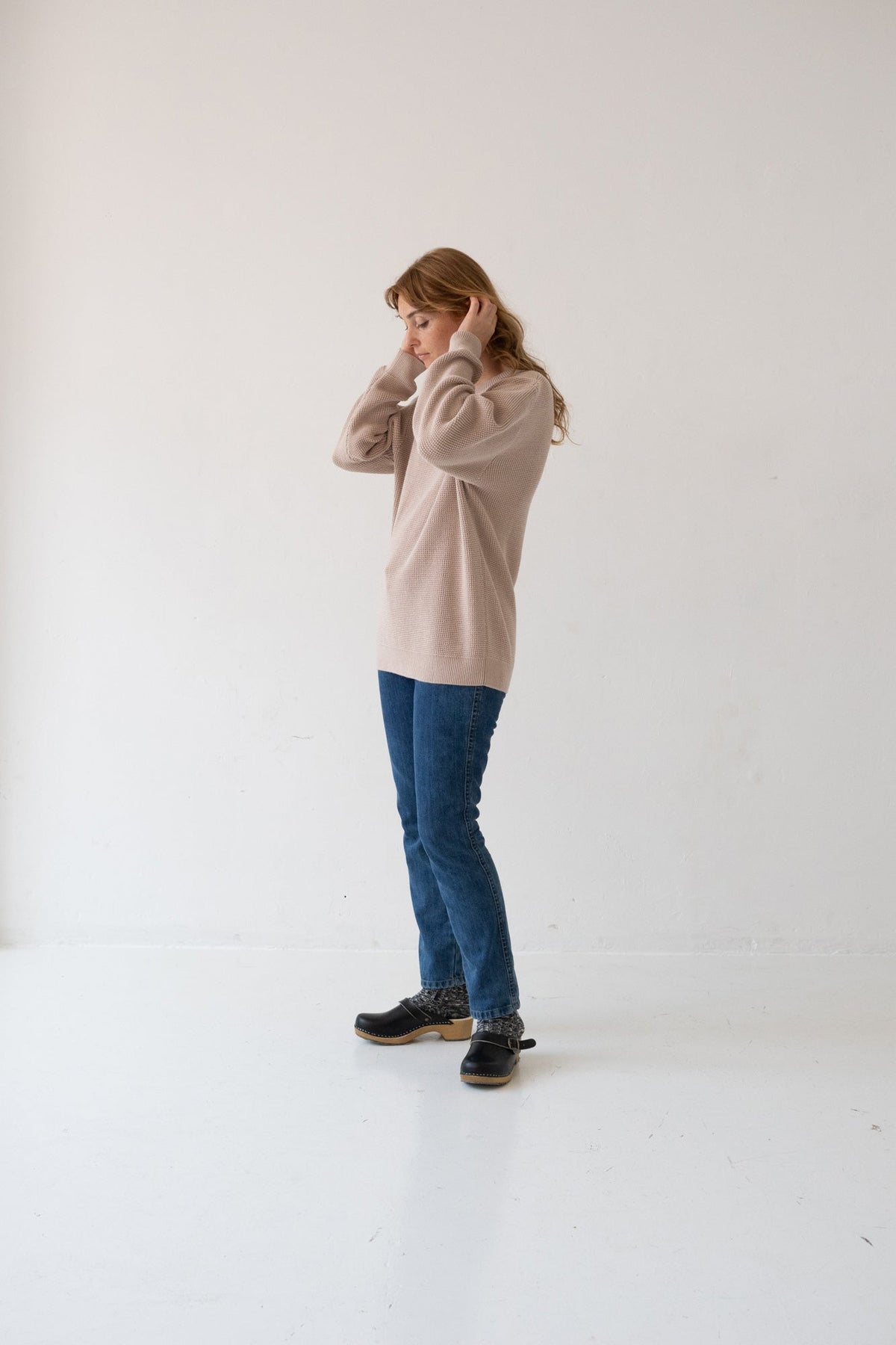 Jersey unisex Tam mostaza en algodón orgánico