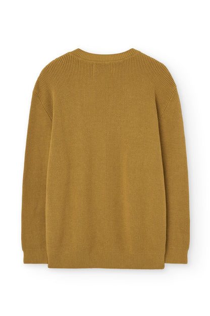 Jersey unisex Tam mostaza en algodón orgánico
