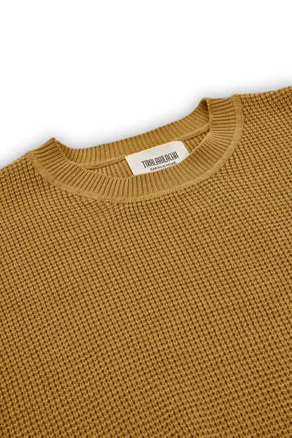 Jersey unisex Tam mostaza en algodón orgánico