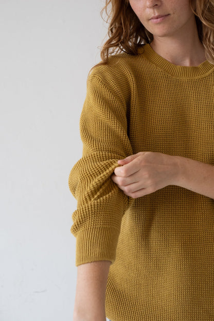Jersey unisex Tam mostaza en algodón orgánico